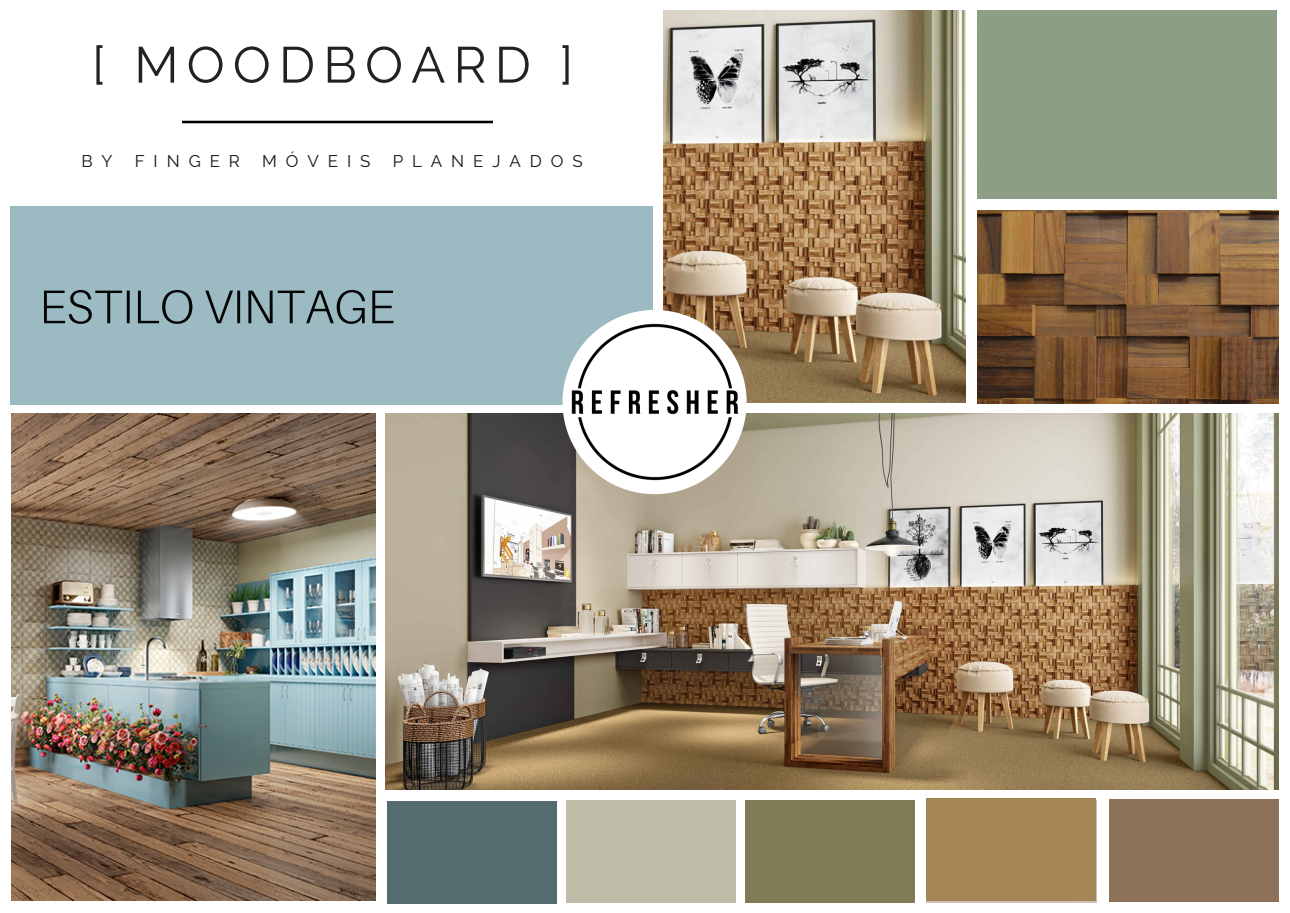 estilo vintage - moodboard by refresher