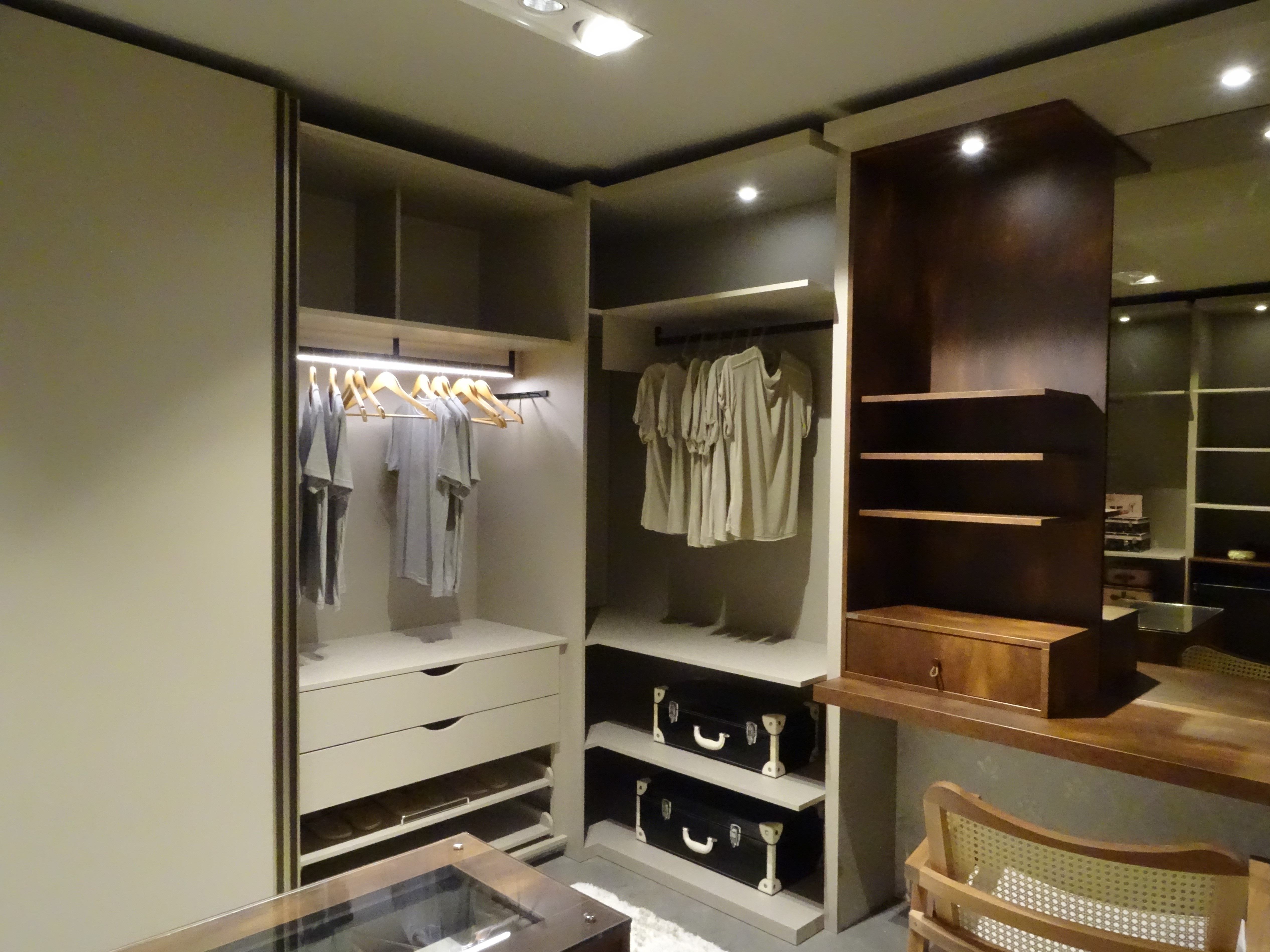 Organização de closet