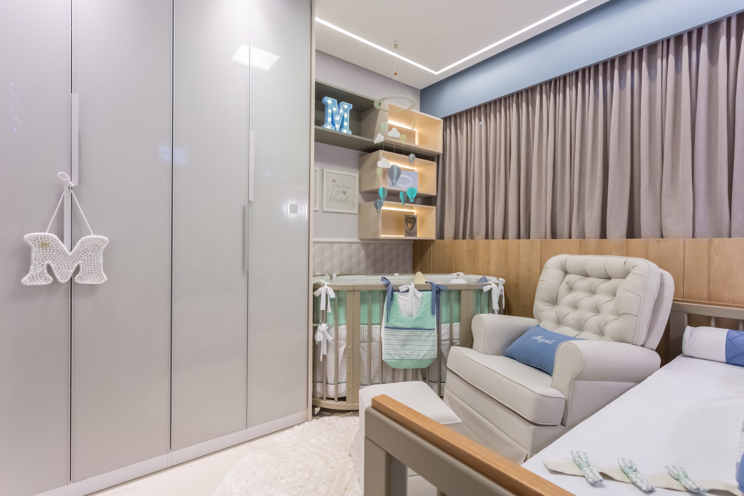 quarto de bebe verdinho