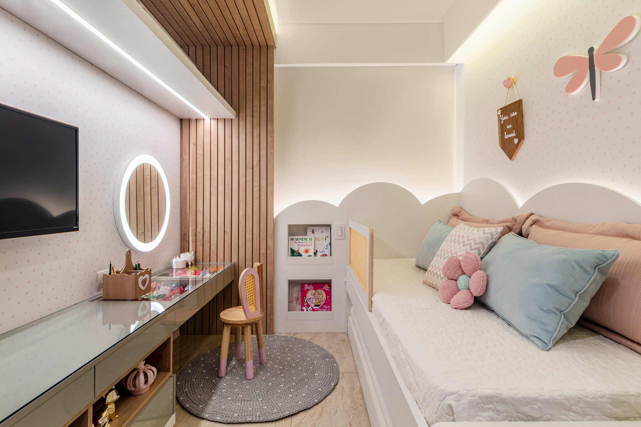 quarto de menina infantil móveis planejados