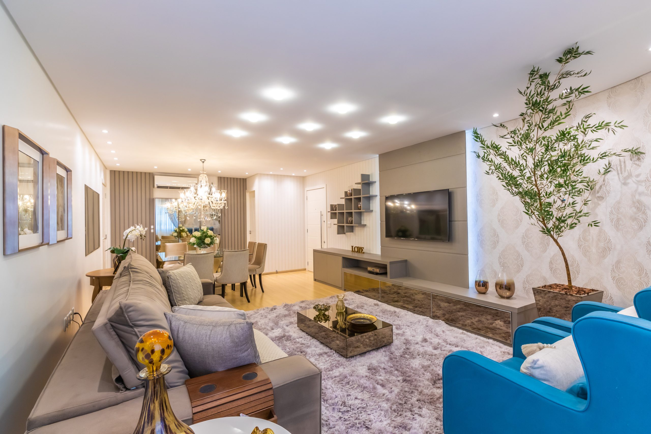 luz fria living home theater