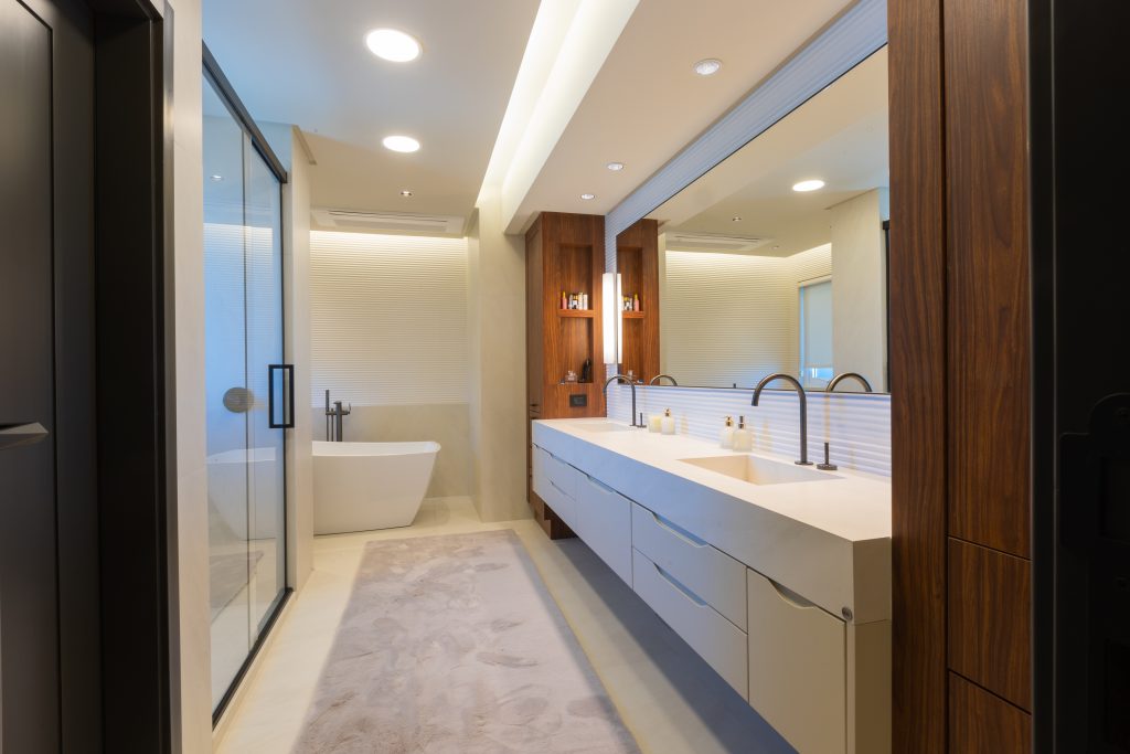 armario para banheiro banheiro moderno
