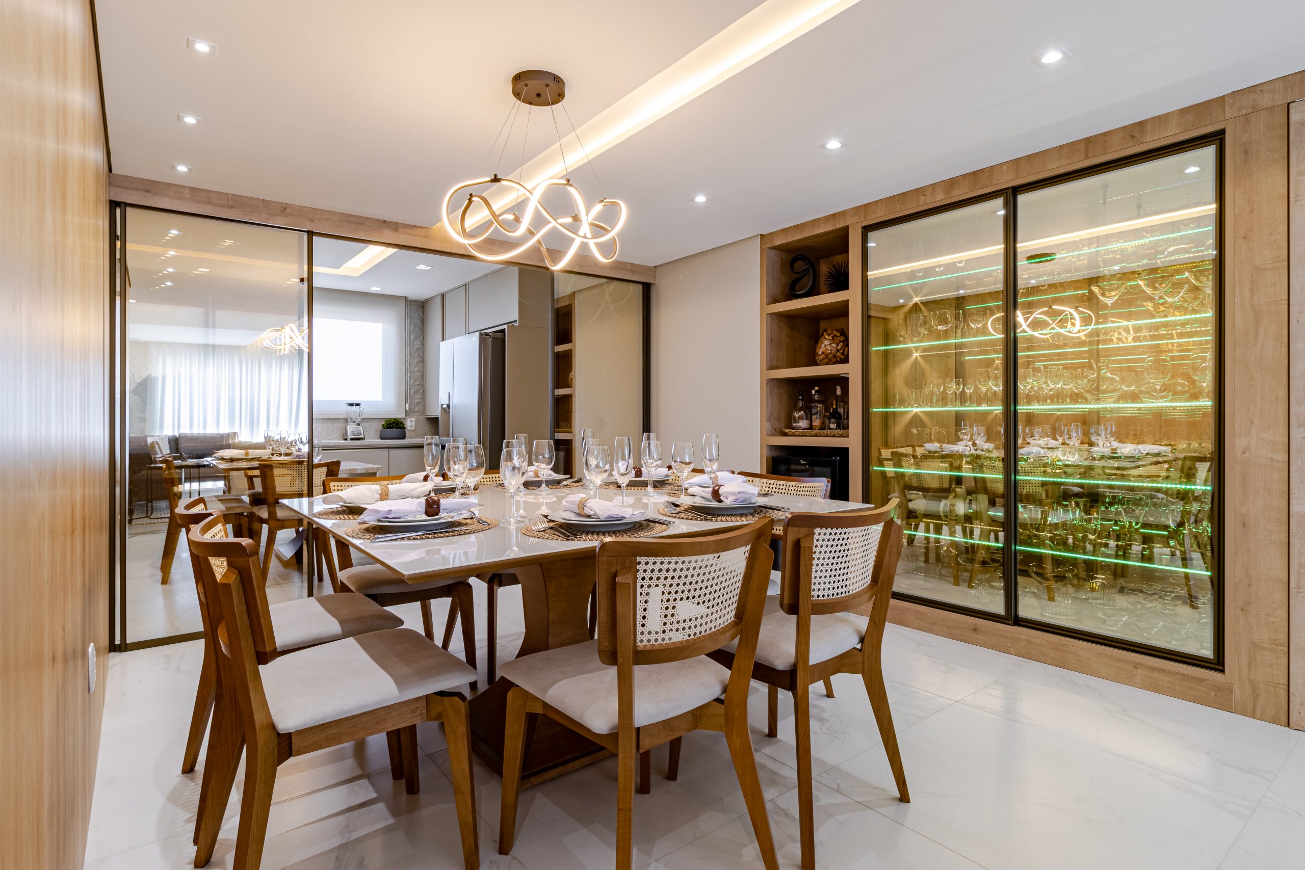 sala de estar ambiente integrado