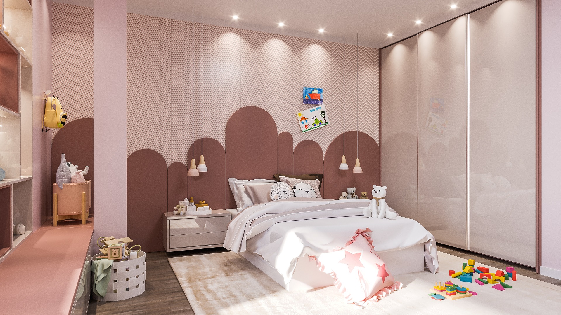 dormitório infantil rosa soul collection