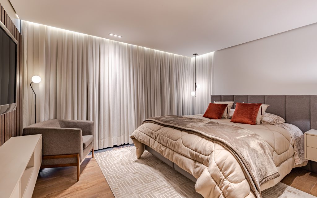 suite master quarto casal clean moderno