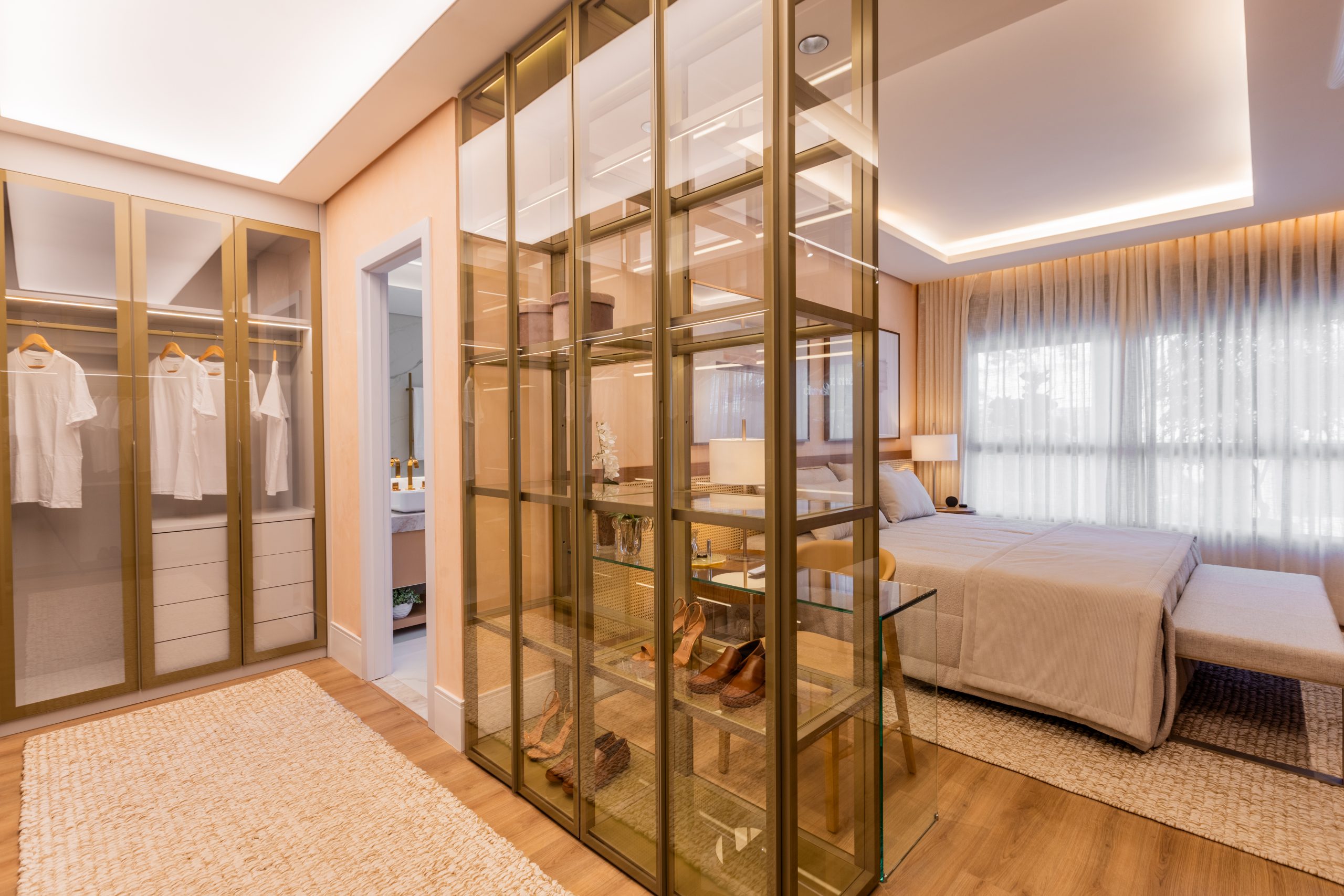 closet com vidros decorativos - cabine di vetro
