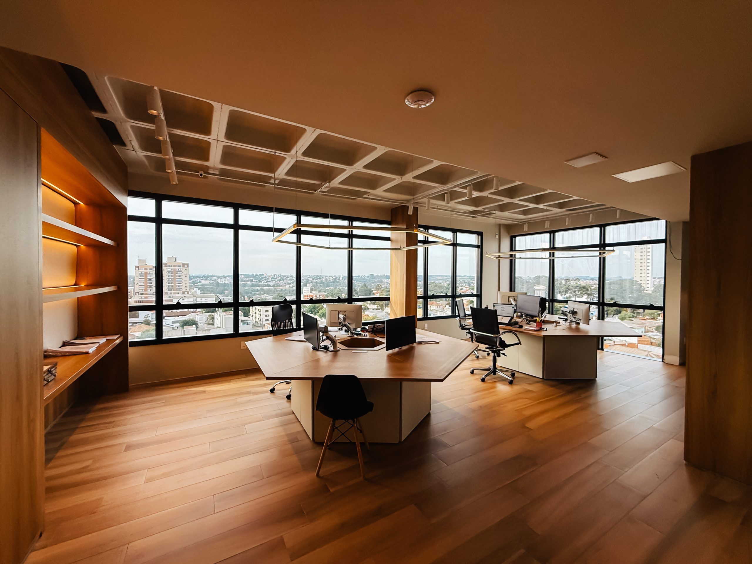 móveis planejados para escritório - escritório incoben - imobiliária