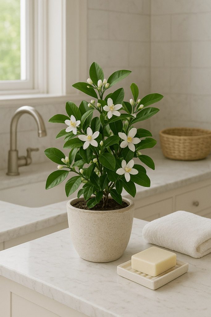 Plantas perfumadas na decoração - flor de larenjeira