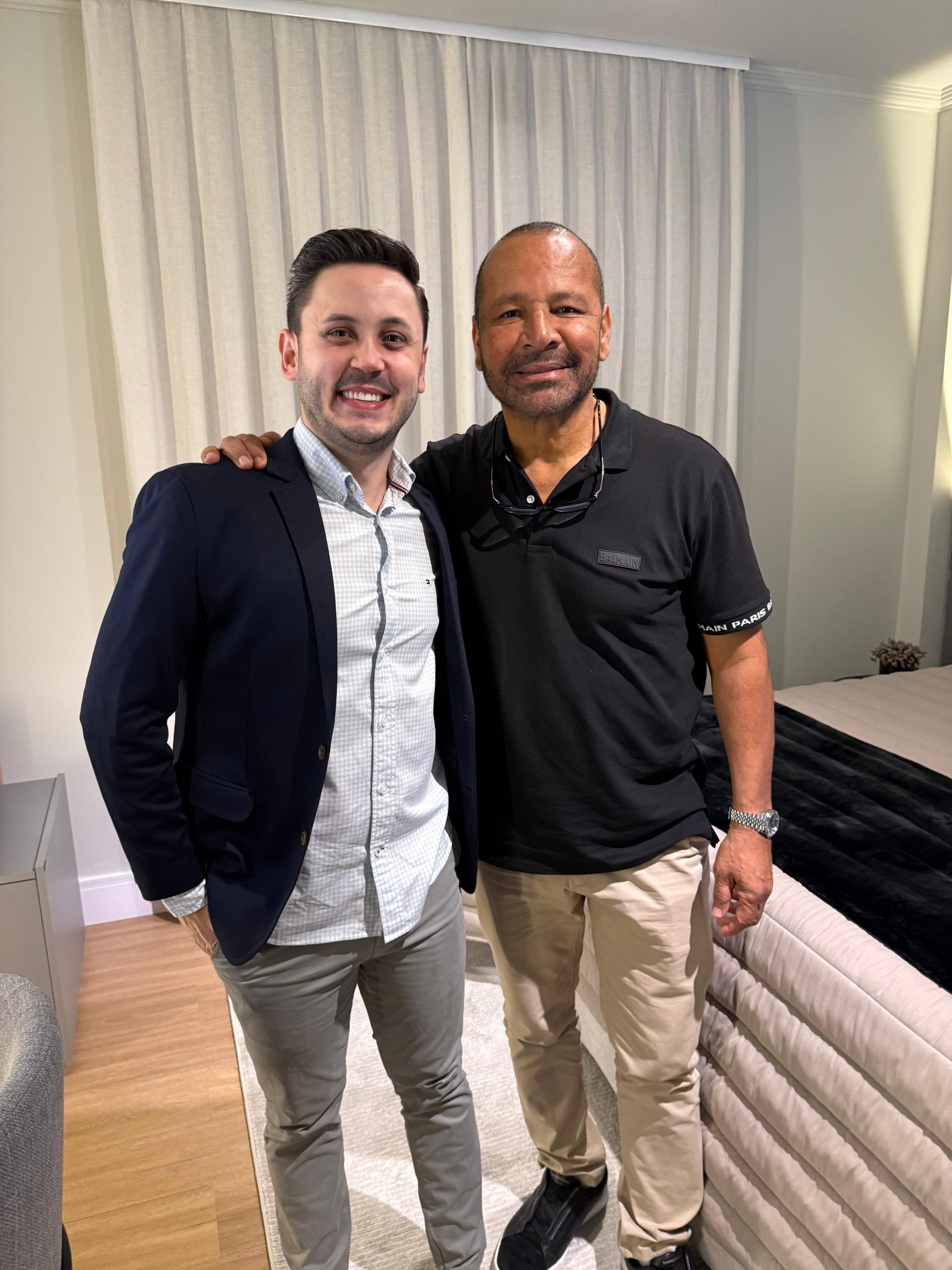 Junior Finger E Neymar Pai na cerimônia de inauguração do CT Rei Pelé