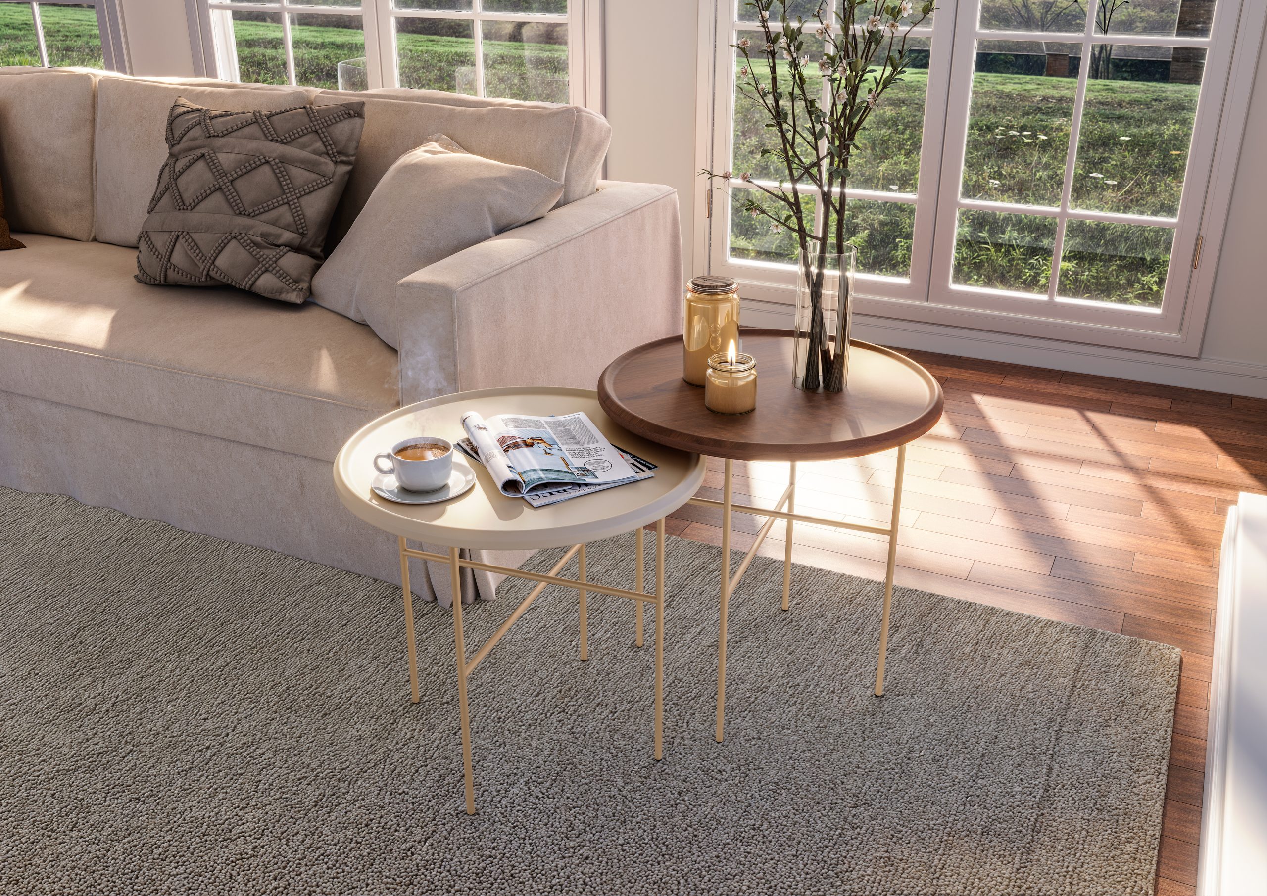 Decoração Mesa de Centro - Linha da Falkk Design - GAIA