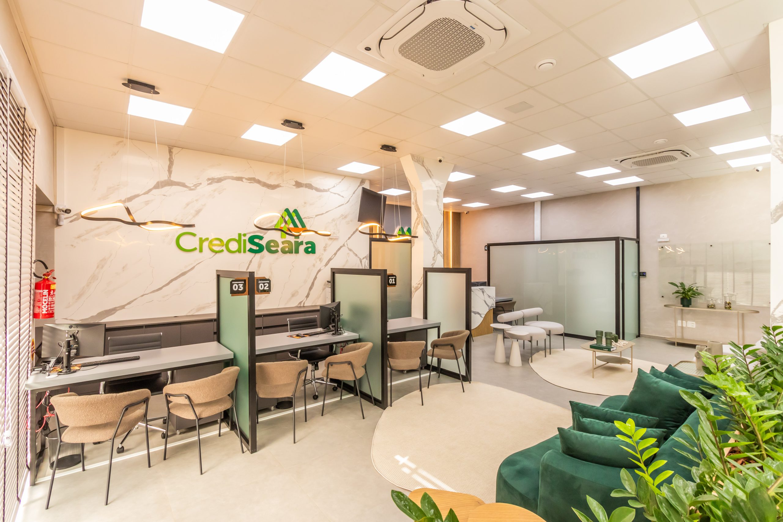 Escritório Corporativo - Office - Banco Cooperativa - Móveis Planejados - Ambientes Personalizados de Alto Padrão