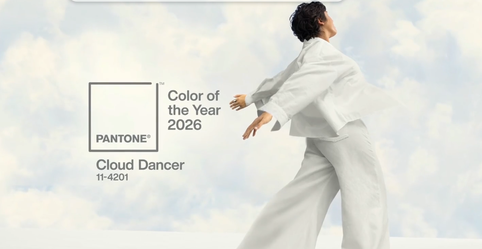 Cor Pantone 2026 Cloud Dancer