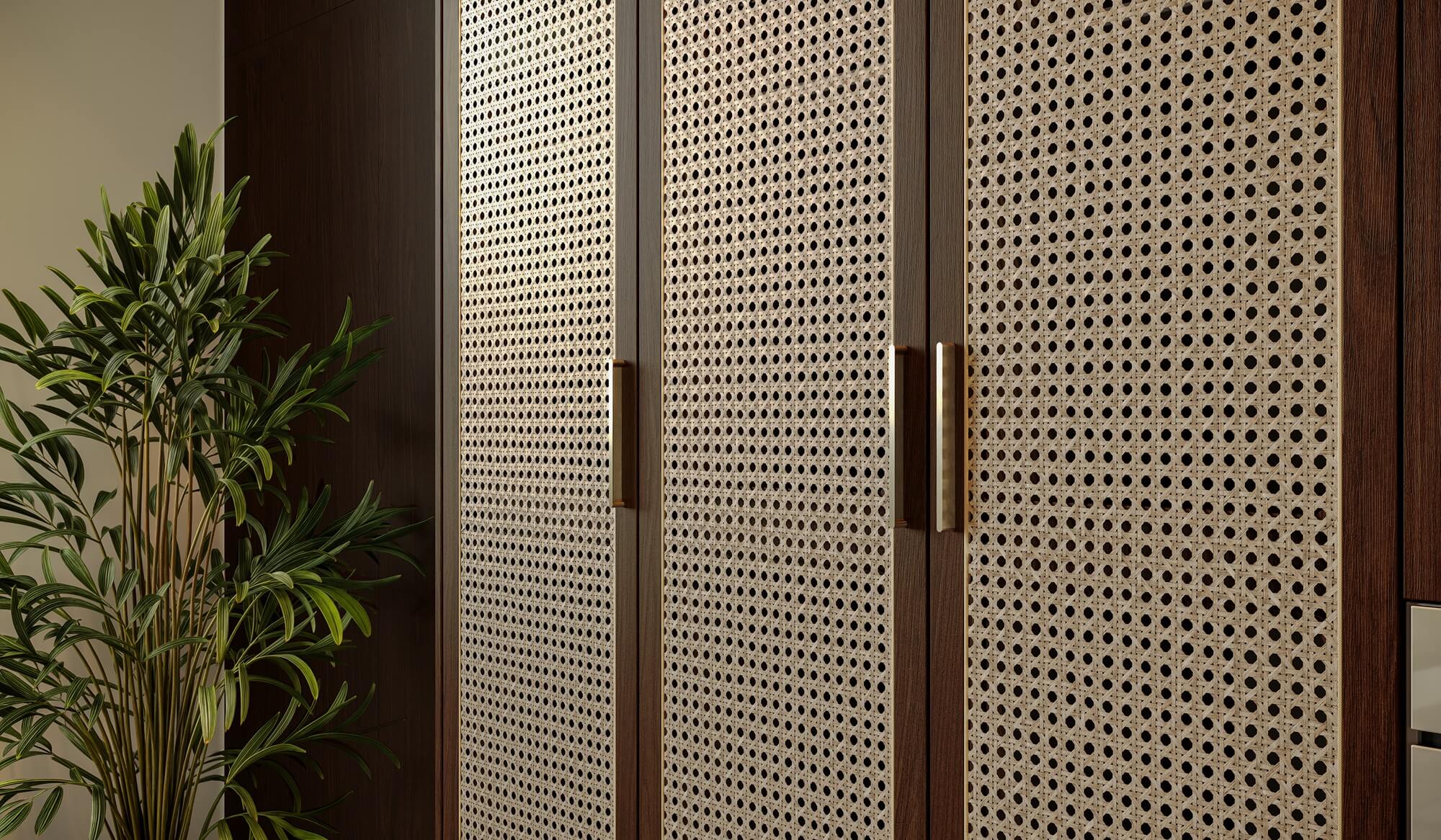 A nova Coleção Zeit da Finger Ambientes Personalizados, oferece uma linha de móveis planejados de alto padrão para ambientes que valorizam o design, o conforto, bem-estar e a funcionalidade. A nova coleção é um convite para experimentar e sentir o tempo e a vida. Cozinha Planejada de alto padrão com ilha, tons escuros, com madeira, estilo que destaca a brasilidade, arquitetura vernacular e valorização das texturas. Destaque para a novidade da porta palha, mesa orgânica para refeições e o revestimento completo do ambiente e teto com o padrão Kastanie.