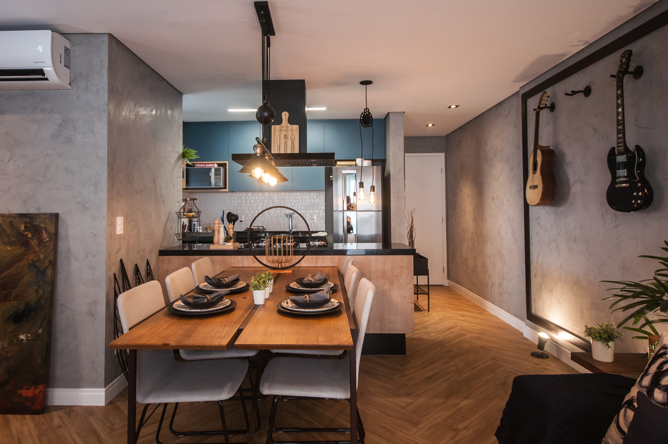 Cozinha Azul com Berg - projeto com personalidade