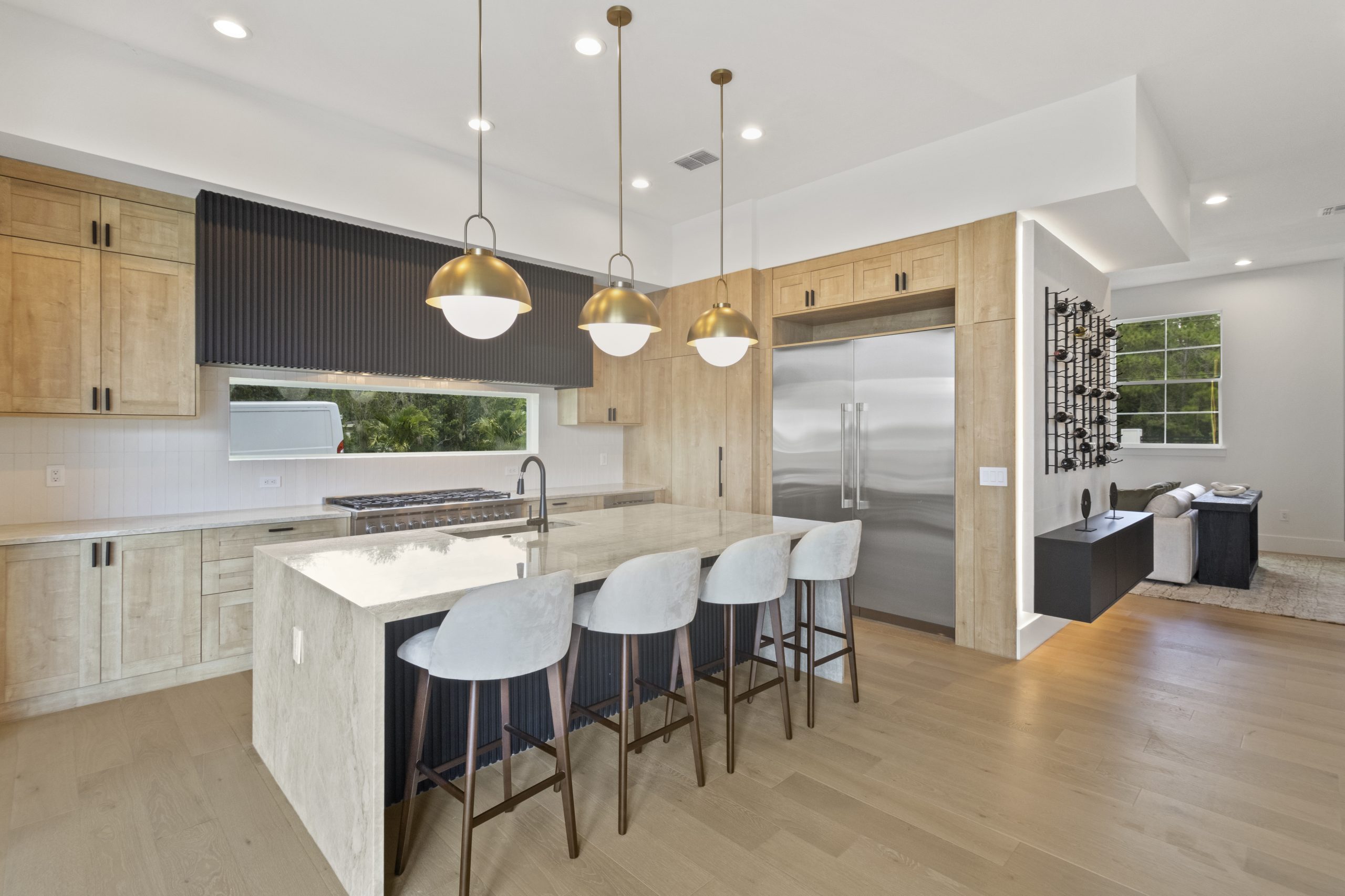 Projeto Cozinha com Ilha com portas SHAKER Alto padrão nos estados unidos. Cozinha americana.